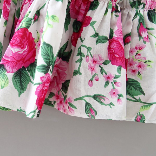 EW foreign trade children's wear 2020 summer new skirt floral flounce large lace sleeveless dress q161