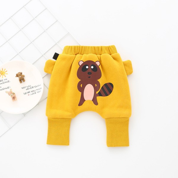 A new winter thickened baby PP pants cartoon Plush pants K99