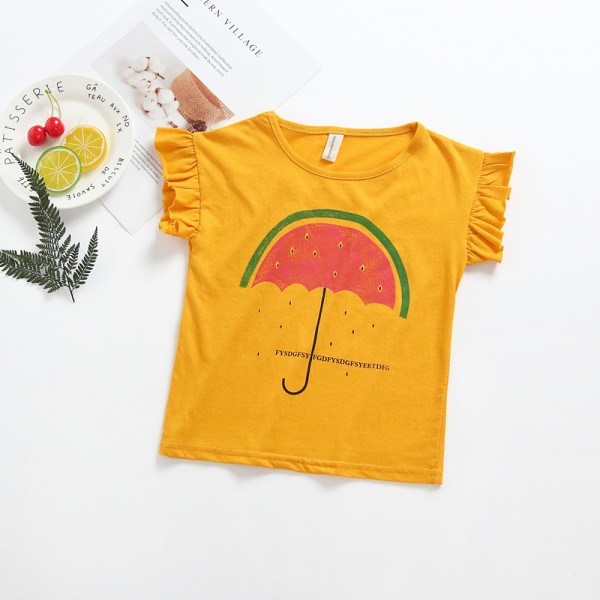 0.2ew foreign trade children's wear 2020 summer ins new children's T-shirt Europe and America baby watermelon short sleeve T-shirt t184