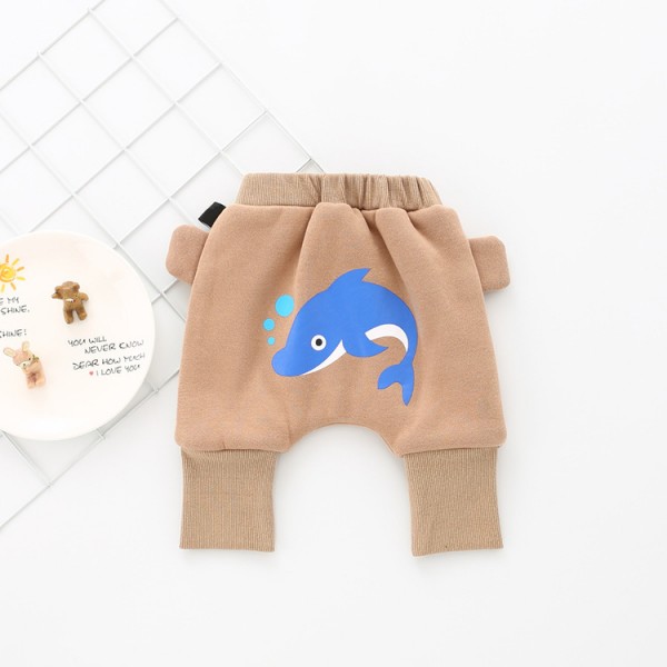 A new winter thickened baby PP pants cartoon Plush pants K99