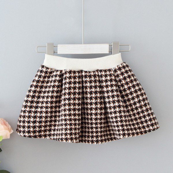 EW foreign trade children's clothing girls' autumn winter 2020 new middle and small children's coat and short skirt two piece set tz21