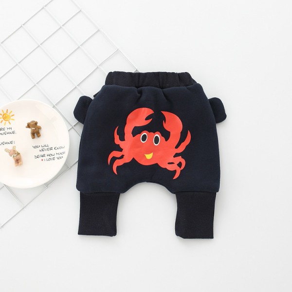 A new winter thickened baby PP pants cartoon Plush pants K99