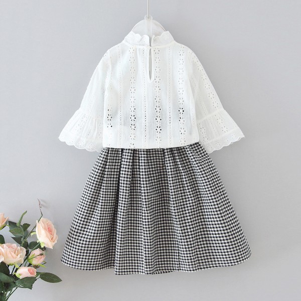 EW foreign trade children's clothing girls 2020 new suit skirt Korean baby girl children's fashionable two piece set tz33