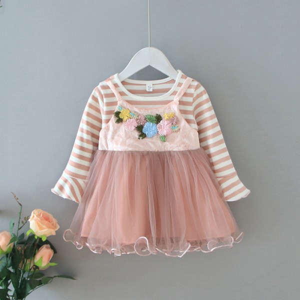 Foreign trade children's wear girl's spring and au...