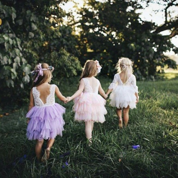 A hair substitute children's dress 2020 summer Eur...