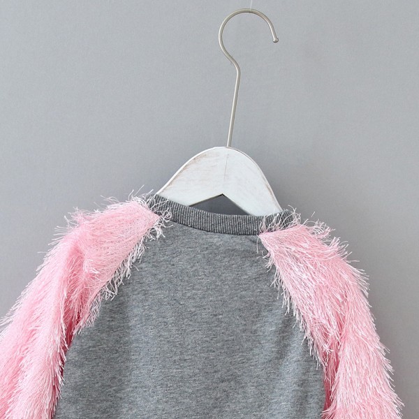 1.1ew foreign trade children's wear autumn and winter 2020 girls' Plush Swan long sweater 1891