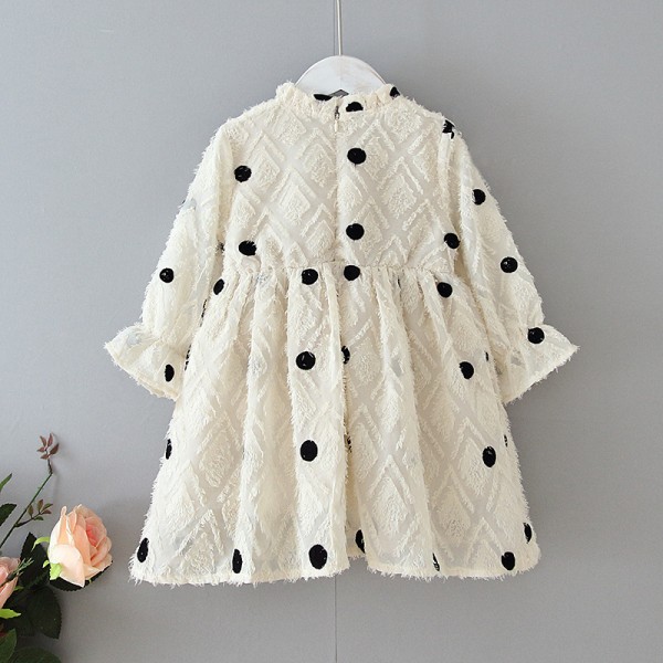 EW foreign trade children's wear autumn 2020 new Korean dot fashionable foreign style sweet princess dress