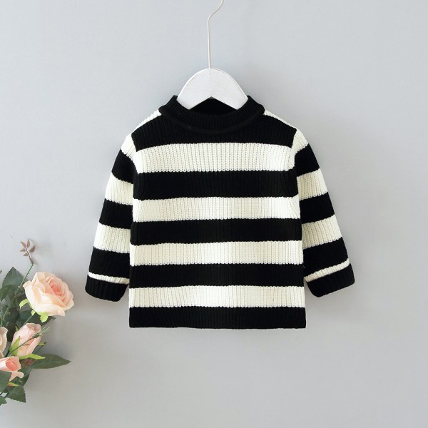 1.3ew one consignment foreign trade children's clothing autumn and winter 2020 Europe and America thick needle stripe knitting sweater 1896