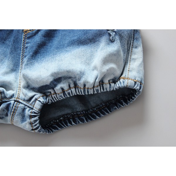 0.6ew generation hair ins new children's clothing European and American girls' new summer holed Jeans Shorts tassel hot pants K15