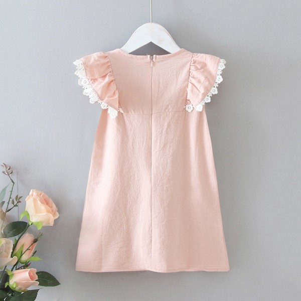 EW foreign trade children's Dress Girls' skirt Korean lace dress children's Princess Dress 2020 new q129