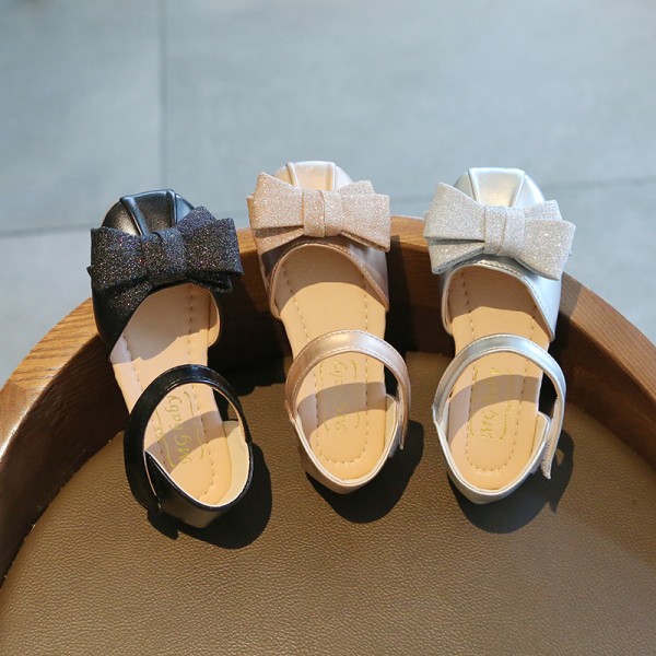 2021 new Korean children's sandals baby dancing princess shoes summer primary school students bow middle school children's sandals