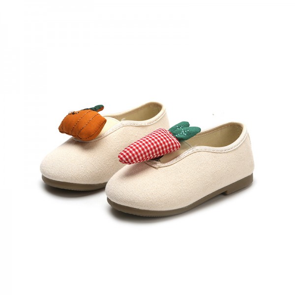 Children's canvas shoes girls' soft sole breathable casual shoes