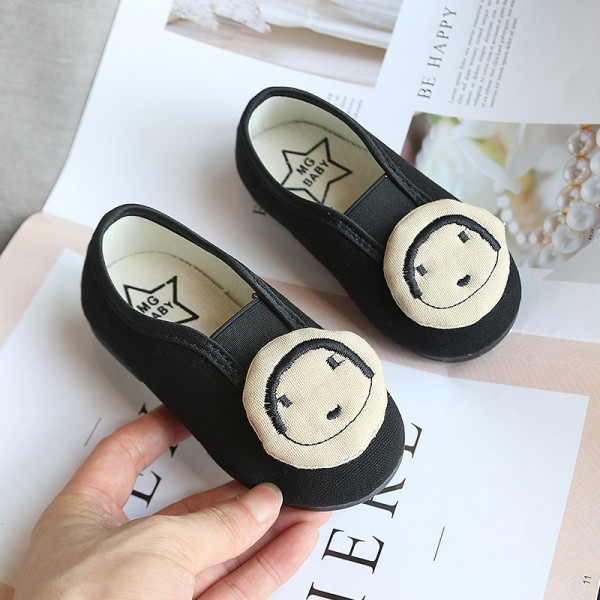 Girls' soft soled breathable casual shoes new Korean children's primary school students' lovely canvas shoes in spring 2020