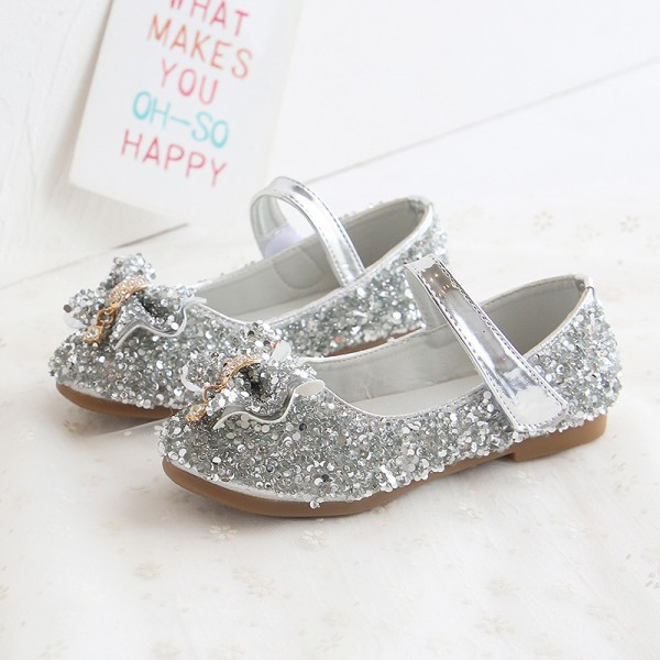 Girls' shoes 2020 new spring and summer fashion children's bow princess shoes