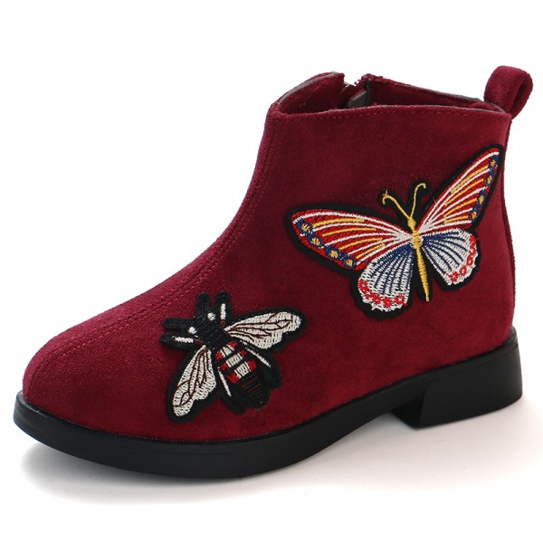 Foreign trade children's boots autumn and winter 2019 new children's boots cartoon girl's low tube single boots