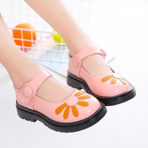 Zhenyi autumn 2020 women's super fiber leather student shoes children's shoes Velcro breathable children's shoes agent to join