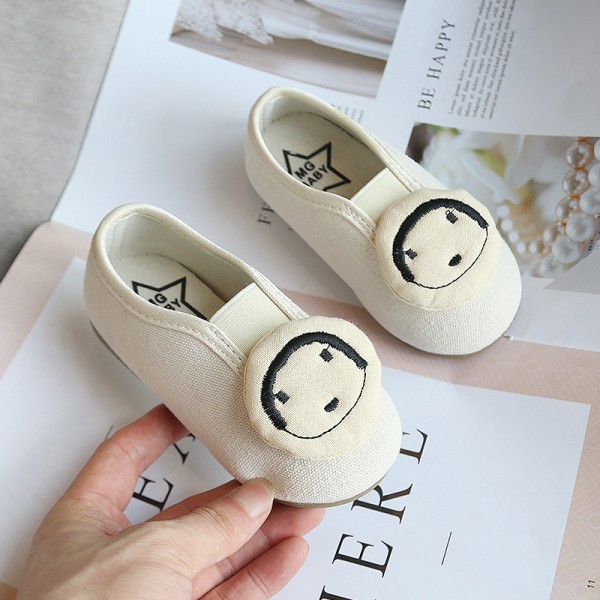 Girls' soft soled breathable casual shoes new Korean children's primary school students' lovely canvas shoes in spring 2020