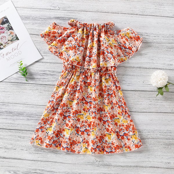 EW foreign trade children's wear 2021 summer new girls' dress q692-1