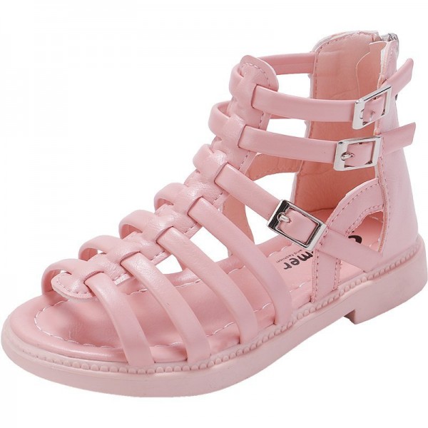 2021 summer new girls' sandals Korean breathable children's shoes primary school Roman shoes middle school children's little girl's shoes