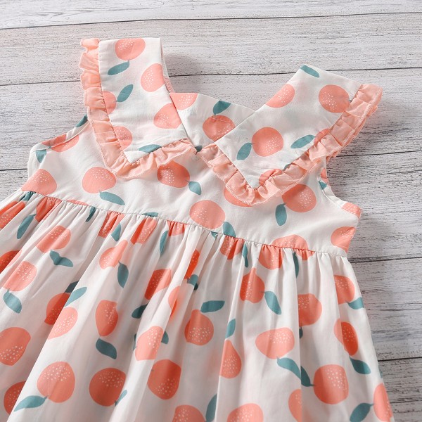 EW foreign trade children's clothing girls 2021 summer new girls' Lemon print vest princess skirt q639-1