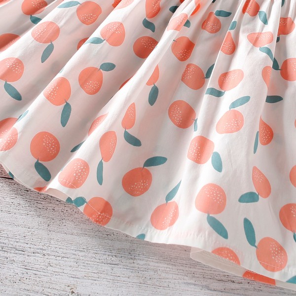 EW foreign trade children's clothing girls 2021 summer new girls' Lemon print vest princess skirt q639-1