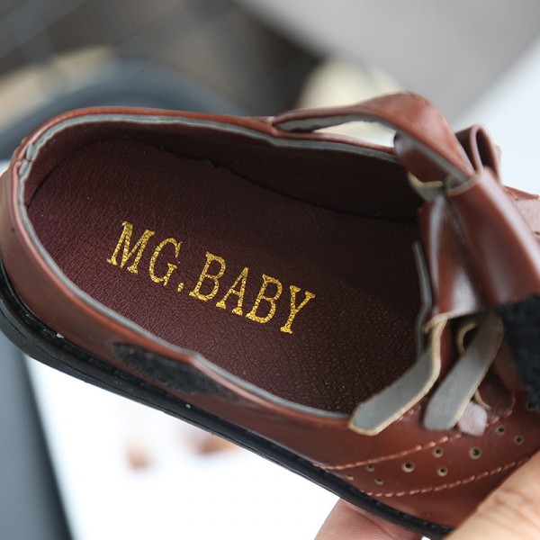 2020 spring new children's shoes Korean bowknot shoes baby casual shoes children's soft sole single shoes