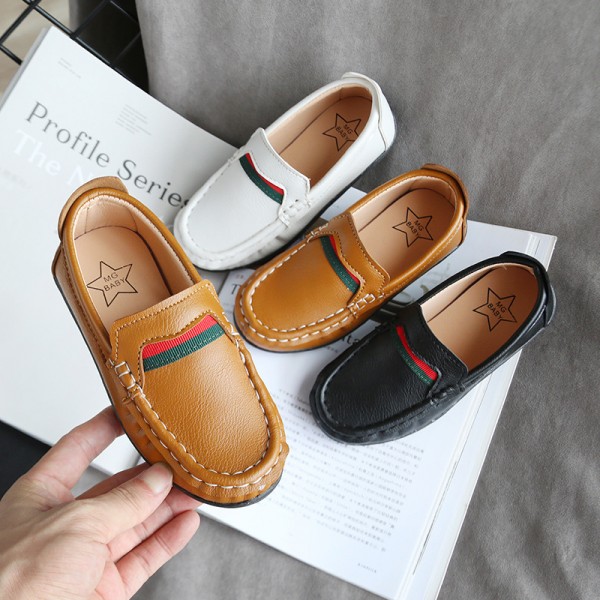 2021 new girls' one foot cloth shoes children spring and autumn summer bean shoes Korean Board Shoes Boys' baby casual shoes