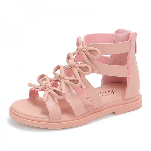Girls' summer new children's sandals women's Roman shoes princess shoes girls' middle and big children's Korean summer soft soled shoes