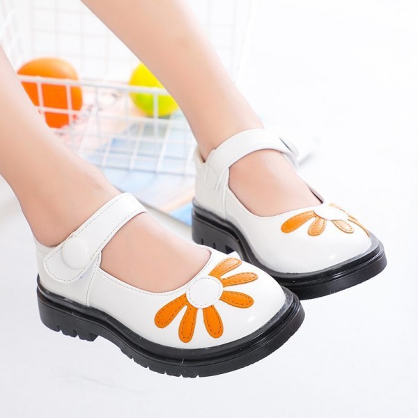 Zhenyi autumn 2020 women's super fiber leather student shoes children's shoes Velcro breathable children's shoes agent to join