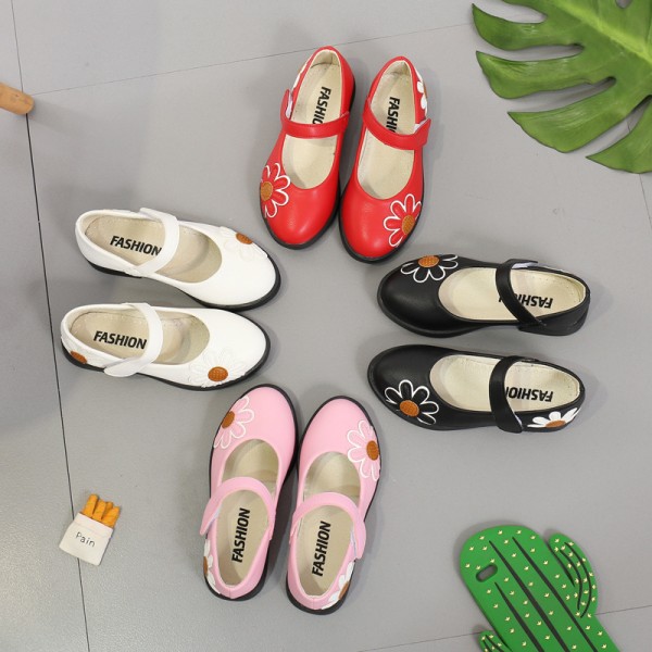 Princess shoes girl's single shoes spring and autu...