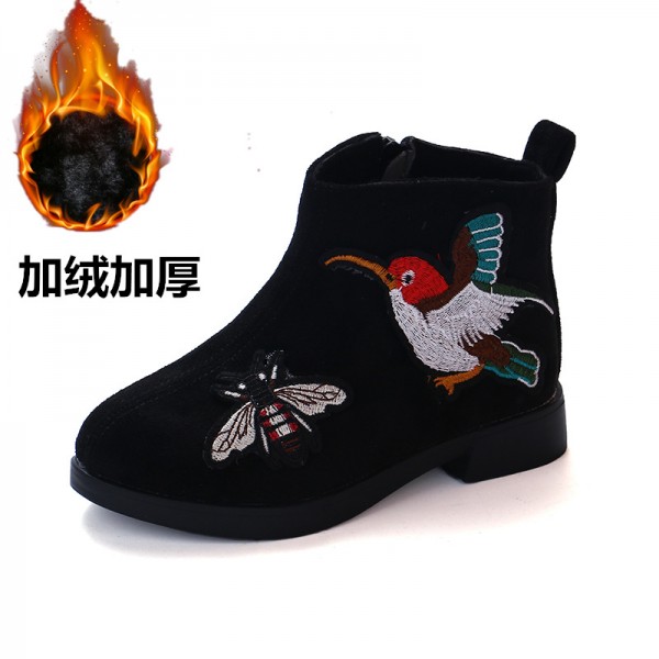 Foreign trade children's shoes autumn and winter 2019 new children's single boots Korean fashion girl's short boots
