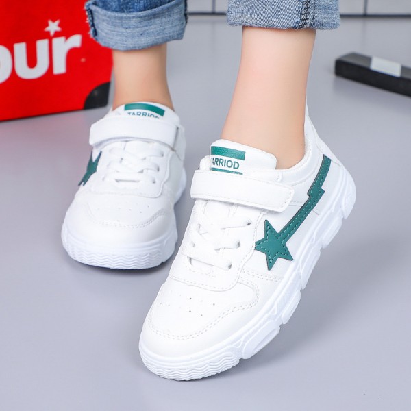 Zhenyi autumn 2020 neutral artificial leather leisure children's sports shoes Velcro light children's shoes