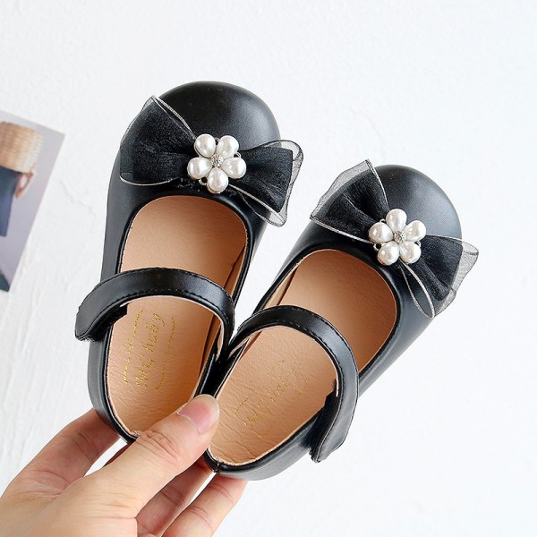 Bowknot girl's shoes princess shoes spring and summer 2020 Doudou shoes Soft Sole Baby Shoes Korean single shoes