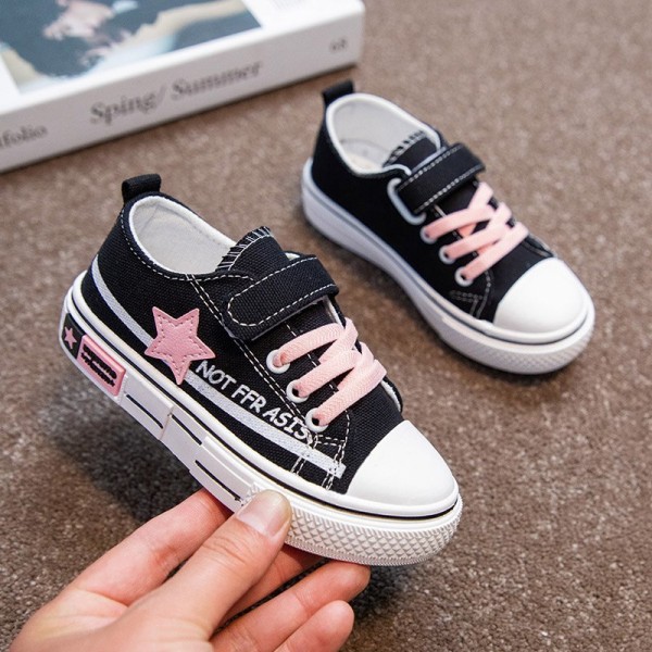 Children's canvas shoes 2021 spring new girl's shoes: leisure shoes for children and sports shoes for boys