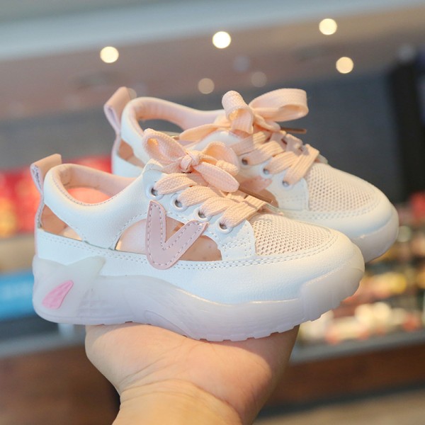 Boys' and girls' sandals 2021 new summer sports sandals hollow transparent bottom princess shoes students' shoes beach shoes