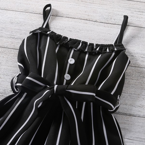 EW foreign trade children's wear 2021 summer new girl's suspender stripe waist closing slim Jumpsuit k108-1