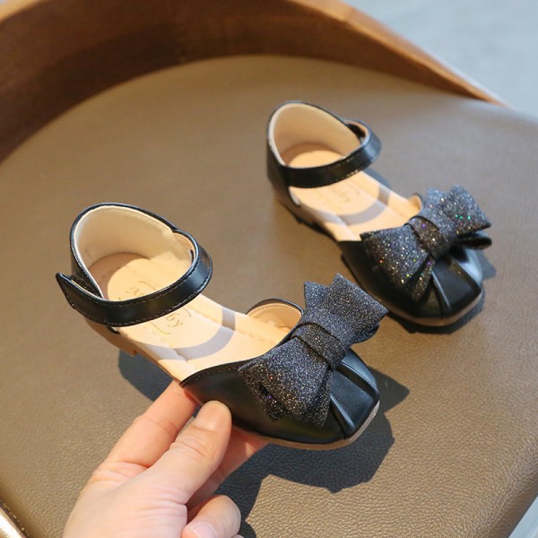 2021 new Korean children's sandals baby dancing princess shoes summer primary school students bow middle school children's sandals