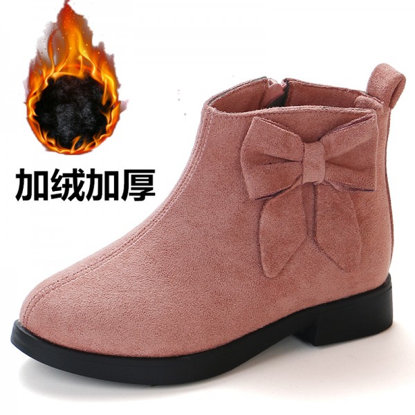 Foreign trade children's shoes autumn and winter 2019 new children's single boots Korean fashion girl's short boots