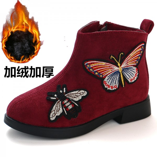 Foreign trade children's shoes autumn and winter 2019 new children's single boots Korean fashion girl's short boots