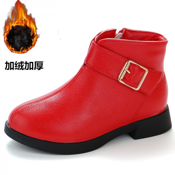 Girls' short boots foreign trade children's shoes autumn and winter 2018 new children's single boots Korean fashion