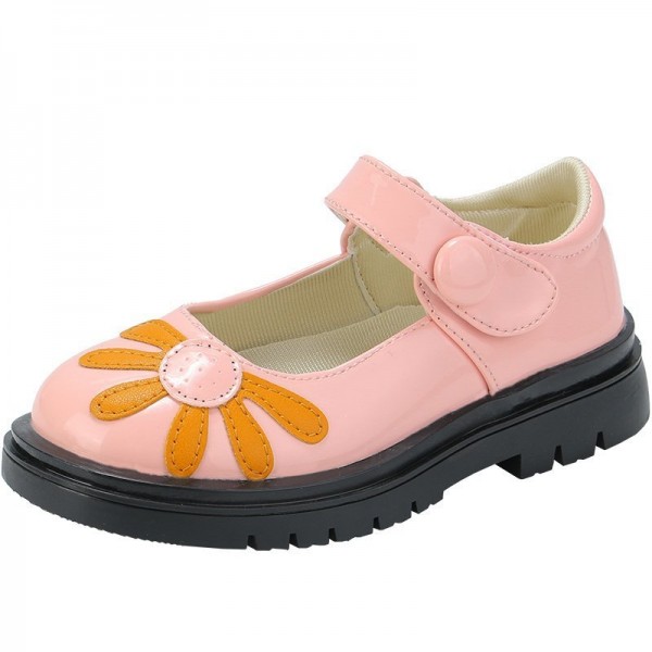 Zhenyi autumn 2020 women's super fiber leather student shoes children's shoes Velcro breathable children's shoes agent to join