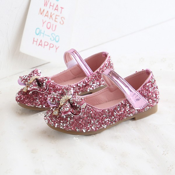 Girls' shoes 2020 new spring and summer fashion children's bow princess shoes