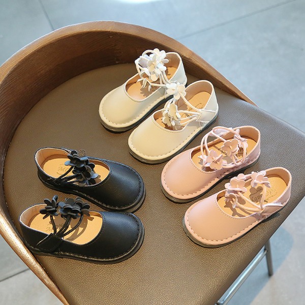 2021 new children's spring single shoes Korean bab...