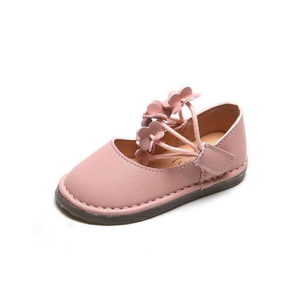 2021 new children's spring single shoes Korean baby fashion shoes casual shoes little girl soft sole princess shoes