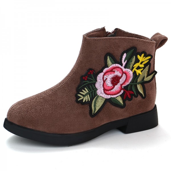 Foreign trade children's boots autumn and winter 2019 new children's boots cartoon girl's low tube single boots