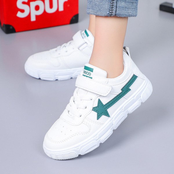 Zhenyi autumn 2020 neutral artificial leather leisure children's sports shoes Velcro light children's shoes