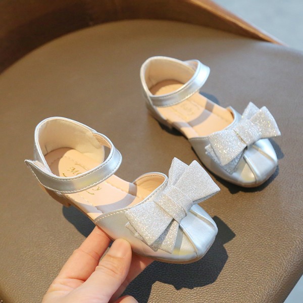 2021 new Korean children's sandals baby dancing princess shoes summer primary school students bow middle school children's sandals