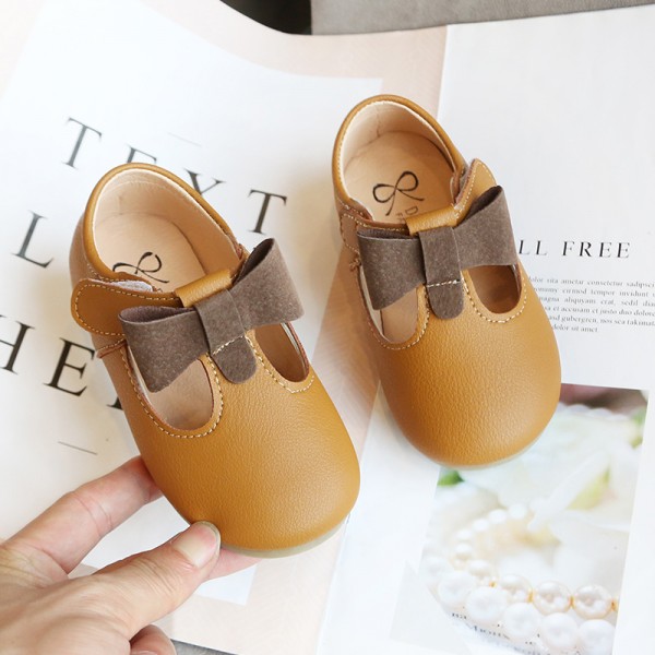 Children's princess shoes spring and summer new children's shoes Bow Shoes Women's Korean children's leisure