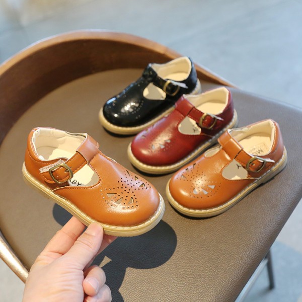 2021 spring new Korean children's shoes Girls Princess shoes fashion children's soft sole single shoes