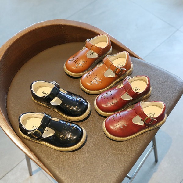 2021 spring new Korean children's shoes Girls Princess shoes fashion children's soft sole single shoes